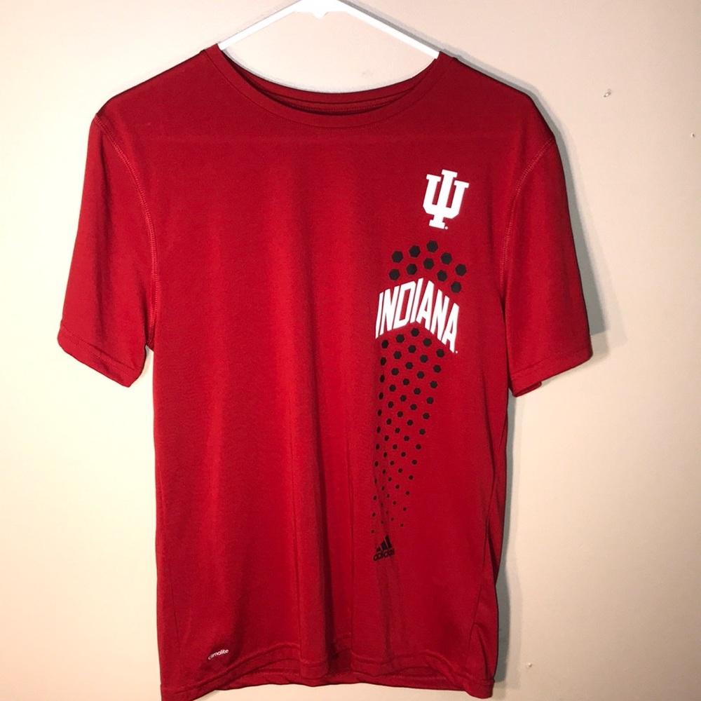 Red Adidas Indiana T-Shirt Size Large